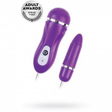 Фиолетовое виброяйцо с выносным пультом управления, A-Toys ToyFa 761009, из материала Пластик АБС, коллекция ToyFa A-Toys, цвет Фиолетовый, длина 6.6 см.