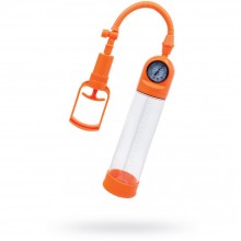 Вакуумная помпа, мощная с манометром, длина 20 см, цвет оранжевый, «ToyFa A-Toys», 768001-11, из материала силикон, длина 20 см., со скидкой