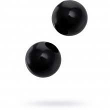 Вагинальные шарики из стекла, «Sexus Glass» цвет черный, 912229, из материала стекло, диаметр 2.5 см., со скидкой
