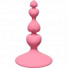 Анальная пробка для новичков «Sweetheart Plug Pink First Time» на присоске, цвет розовый, Lola Games 4106-01Lola, длина 10 см., со скидкой