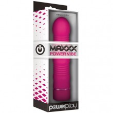 Вибромассажер водонепроницаемый «PowerPlay Maxx Power Vibe Pink» для женщин, цвет розовый, NSN-0315-34, бренд NS Novelties, из материала силикон, длина 19.5 см., со скидкой