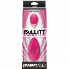 PowerPlay «BuLLiTT - Single - Pink» виброяйцо с пультом управления, NSN-0317-14, бренд NS Novelties, из материала силикон, длина 4.5 см., со скидкой
