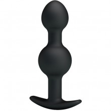 Анальная двухступенчатая втулка «Special Anal Stimulation», цвет черный, Pretty Love BI-040034, бренд Baile, из материала силикон, длина 10.4 см., со скидкой