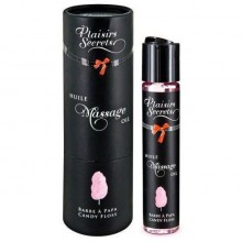 Массажное масло «Massage Oil Candy Floss» с ароматом «Сладкая Вата» от компании Plaisir Secret, объем 59 мл, 826030, 59 мл.