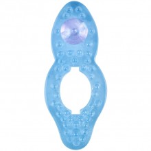 Эрекционное кольцо, MC01030030, бренд White Label, из материала TPE, цвет голубой, длина 7.5 см., со скидкой