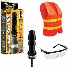 Комплект для секс-дрели Drilldo - бит, очки, жилет, DD-001, из материала пластик АБС, коллекция Vac-U-Lock