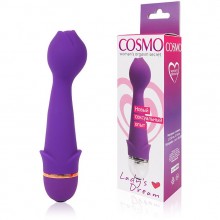 Вибромассажер для женщин Cosmo, длина 130 мм, диаметр 36 мм, цвет фиолетовый, CSM-23110, бренд Bior Toys, из материала силикон, длина 13 см.