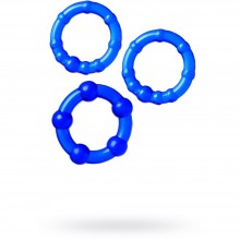 Набор колец «A-toys», цвет синий, ToyFa 769004-6, из материала силикон, со скидкой