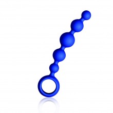 Joyballs Wave анальный стимулятор короткий, цвет синий, 15794, бренд JoyDivision, из материала силикон, длина 17.5 см., со скидкой