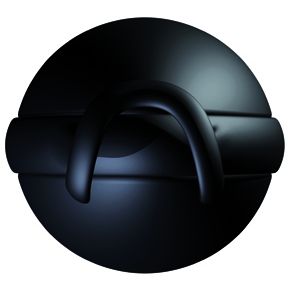 Joyballs Secret вагинальный шарик черный со смещенным центром тяжести, 45 грамм, 15011, бренд JoyDivision, из материала силикон, длина 6 см., со скидкой