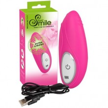 Smile клиторальный стимулятор, бренд Orion, цвет розовый, длина 12 см., со скидкой