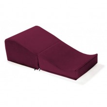 Подушка для секса рубиновая с чехлом из вельвета «Liberator Retail Flip Ramp», из материала полиэстер