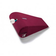 Liberator «R-Axis Magic Wand» подушка для секса малая с отверстием под массажер, рубиновый вельвет, из материала ткань, цвет вишневый