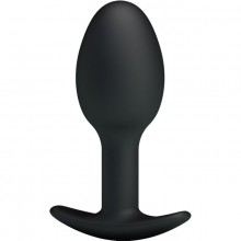 Анальная пробка силиконовая «Special Anal Stimulation», цвет черный, Baile Pretty Love BI-040033, длина 8.4 см., со скидкой