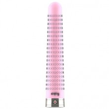Тонкий мощный вагинальный вибратор Retro «Joplin Pink», розовый, SH-RET001PNK, из материала силикон, длина 16 см.