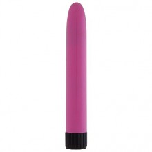 Классический гладкий вагинальный вибратор «Super», цвет фиолетовый, Shots Media SH-GC005PUR, из материала пластик АБС, длина 17.5 см.