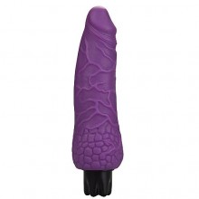 Классический вагинальный вибратор «Realistic Skin Vibrator Small Purple», цвет фиолетовый, Shots Toys SH-SHT064PUR, бренд Shots Media, из материала CyberSkin, длина 16.3 см., со скидкой