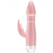 Элегантный вагинальный вибратор «Loraine Pink», цвет розовый, LoveLine SH-LOV014PNK, бренд Shots Media, из материала TPE, длина 16.2 см., со скидкой