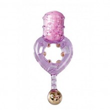 Эрекционное виброколечко «Love Ring Purple», цвет фиолетовый, Shots Toys SH-SHT011PUR, бренд Shots Media, из материала силикон, диаметр 2 см., со скидкой