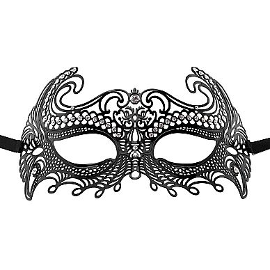 Ажурная БДСМ маска «Sea Goddes Masquerade Black», Ouch SH-OU129BLK, коллекция Ouch!, One Size (Р 42-48), со скидкой
