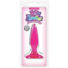 Jelly Rancher «Pleasure Plug - Mini - Pink» анальная пробка, розовая, бренд NS Novelties, из материала TPE, цвет розовый, длина 8.1 см., со скидкой