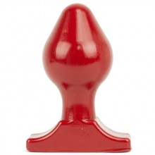 Большая анальная пробка для фистинга «All Red», 115-ABR72, бренд O-Products, из материала силикон, цвет красный, длина 16 см., со скидкой