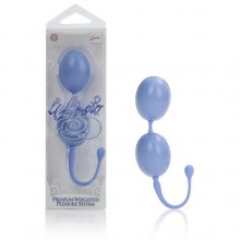Каплевидные вагинальные шарики «L'Amour» от California Exotic Novelties, цвет голубой, SE-4649-12-3, бренд CalExotics, из материала пластик АБС, диаметр 3 см., со скидкой