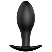 Анальный стимулятор «Black Pretty Love», цвет черный, Baile BI-040038N, из материала силикон, длина 8.5 см., со скидкой