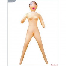 Надувная кукла с 3 рабочими отверстиями, цвет телесный, Eroticon 30228, 2 м., со скидкой