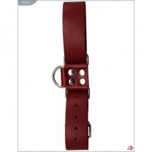 Ременные кожаные наручи, цвет красный, Подиум Р2241а, бренд Фетиш компани, One Size (Р 42-48), со скидкой