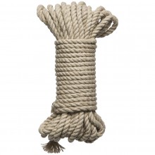 Веревка бондажная 9 метров «Kink-Bind & Tie-Hemp Bondage Rope», цвет бежевый, 2404-20, бренд Doc Johnson, 9 м.