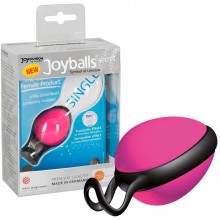Вагинальный шарик со смещенным центром тяжести «Joyballs Secret», цвет розовый, вес 45 гр., JoyDivision 15013, из материала силикон, длина 6 см., со скидкой