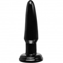 Анальная втулка «Beginners», цвет черный, Basix Rubber Worx 426723, бренд PipeDream, из материала TPR, длина 10.9 см.