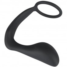 Кольцо для пениса - анальная втулка «Black Velvets» от компании You 2 Toys, цвет черный, 5167240000, из материала Силикон, коллекция You2Toys, длина 10 см.