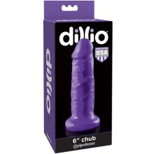 Фаллоимитатор на присоске «Chub» из коллекции Dillio от компании PipeDream, цвет фиолетовый, 530612, длина 17.8 см.