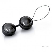 Элегантные вагинальные шарики «Luna Beads Noir» высшего качества, цвет черный, LELO LEL7694, из материала силикон, диаметр 2.9 см., со скидкой