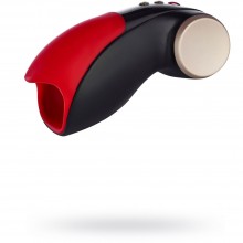 Мужской мастурбатор для головки с вибрацией от Fun Factory - «COBRA Libre II», цвет красный, 5010803FF, из материала силикон, длина 16 см., со скидкой