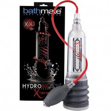 Гидронасос для пениса «Hydromax x50 Crystal Clear», цвет прозрачный, Bathmate E24243, длина 36.5 см.