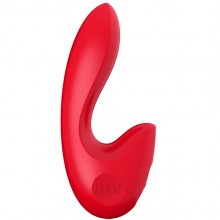 Греющийся женский вибратор для клитора и точки G «Sensevibe Warm», цвет красный, SenseMax SVW, бренд SenseMax Technology, длина 16 см.