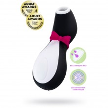 Вакуумный массажер клитора «Satisfyer Pro Penguin NG», цвет черный, PROPNGB, из материала силикон, длина 9.13 см., со скидкой