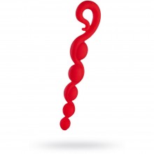 Анальная елочка премиум класса «BendyBeads», цвет красный, 38103, длина 26.2 см., со скидкой