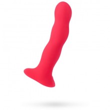Фаллос насадка из силикона «Stubs Bouncer», цвет красный, Fun Factory 27103, длина 18 см.
