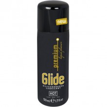 Интимный гель «Glide Премиум увлажнение» от компании Hot Products, объем 50 мл, 44035, из материала силиконовая основа, цвет прозрачный, 50 мл.