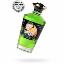 Возбуждающее массажное масло с ароматом «Exotic Green Tea», 100 мл, Shunga Aphrodisiac Warming Oil 2311, из материала масляная основа, цвет зеленый, 100 мл., со скидкой