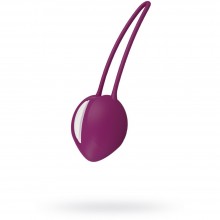 Любовный шарик «SmartBall Uno» для тренировки мышц влагалища, цвет фиолетовый, Fun Factory FNF33165, из материала силикон, длина 12 см., со скидкой
