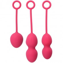 Набор вагинальных шариков от компании Svakom - «Nova Kegel», цвет розовый, E26551, диаметр 3.2 см., со скидкой