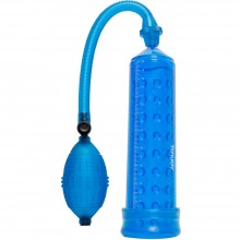 Мужская вакуумная помпа «Power Massage Pump With Sleeve», цвет прозрачный, Toy Joy TOY10221, длина 20 см., со скидкой