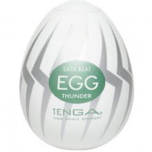 Оригинальный японский мастурбатор Tenga «Egg Thunder», цвет белый, E23732, длина 7 см., со скидкой
