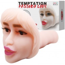 Мастурбатор лицо с вибрацией от компании Baile - «Passion Lady», цвет телесный, BM-009183, длина 20 см., со скидкой