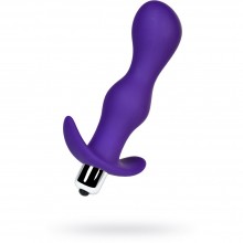 Анальная пробка с вибрацией «A-Toys by TOYFA» размера L, влагостойкая, силикон, фиолетовая, ToyFa 761315, цвет фиолетовый, длина 14 см., со скидкой
